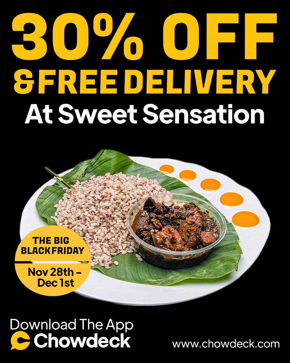 chowdeck's tweet image. 