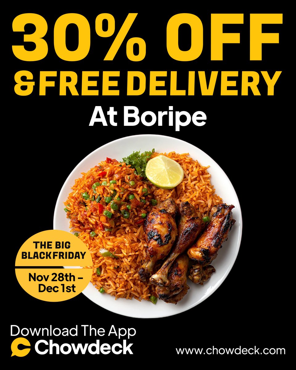 chowdeck's tweet image. 