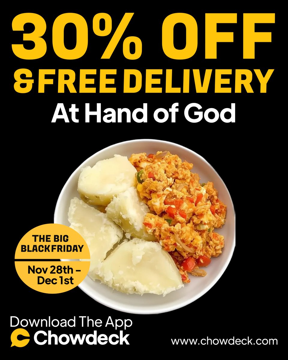 chowdeck's tweet image. 