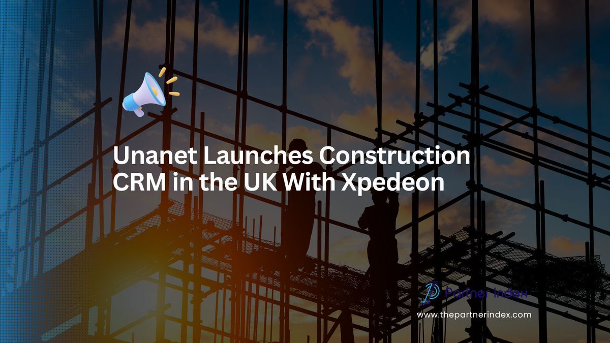 ThePartnerIndex's tweet image. Unanet expands internationally with the launch of its construction CRM in the UK, integrating with Xpedeon ERP to give AEC firms end-to-end visibility from pipeline to project delivery. thepartnerindex.com/blog/unanet-la…