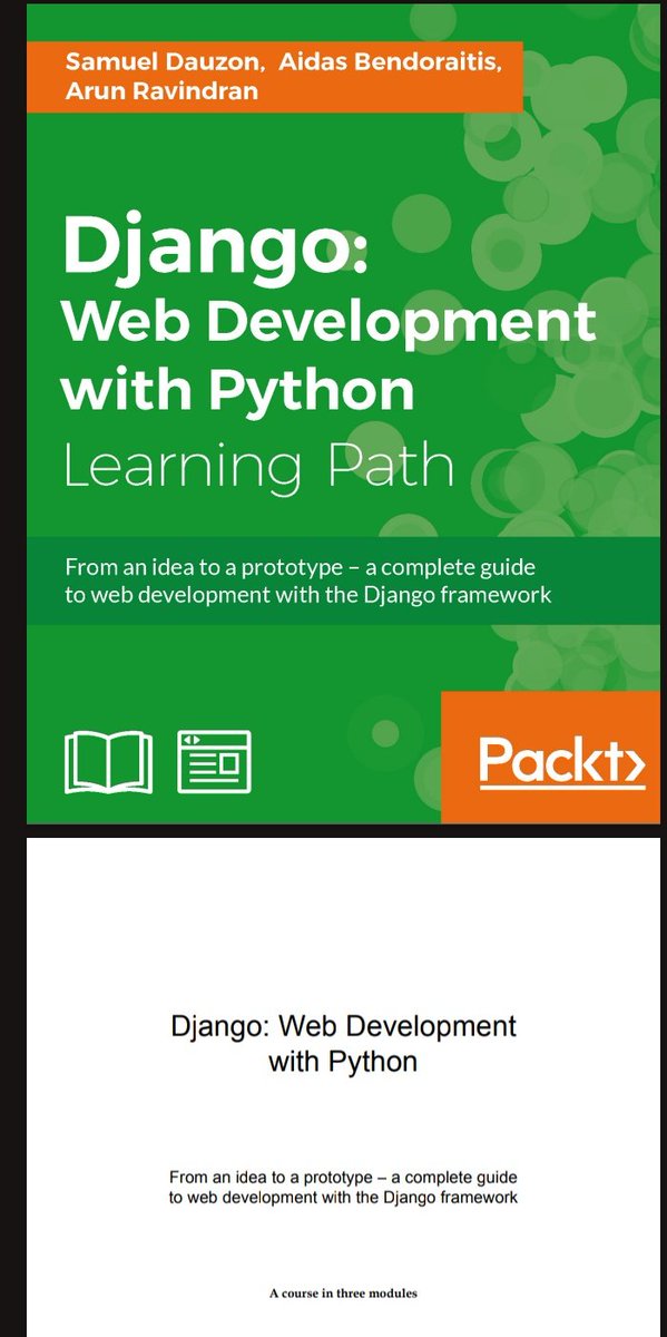 Srinivas___Ch's tweet image. 💯 Free resource available on 

Django: Web Development 
with Python

⏳LIMITED TIME ONLY 🎯

👇😉

To get it:
1️⃣ Must like &amp;amp; follow ✅
2️⃣ Comment - &apos;DJ&apos;
3️⃣ Retweet ⭕

#Django #PythonDevelopers #WebDevelopment #LearnToCode
#DjangoFramework #PythonLearning #FreeResources
