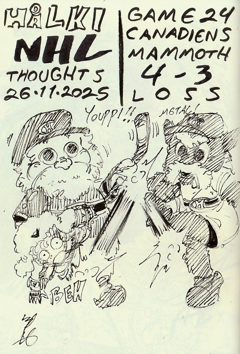 Hålki NHL Thoughts, Game 24, Canadiens v Mammoth ✌️