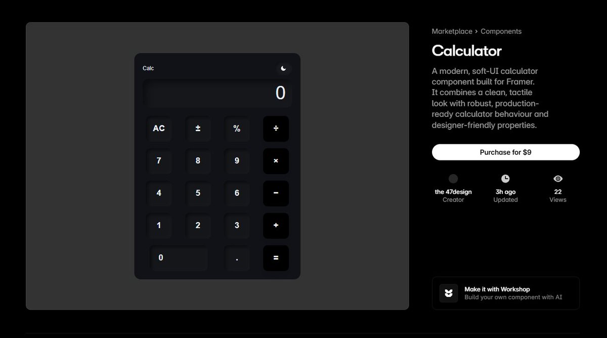 Shoual30's tweet photo. Let's Gooo 
Our first component is published at @framer components !!
https://t.co/ieDY9ATp6r https://t.co/tVjvwoR2yk