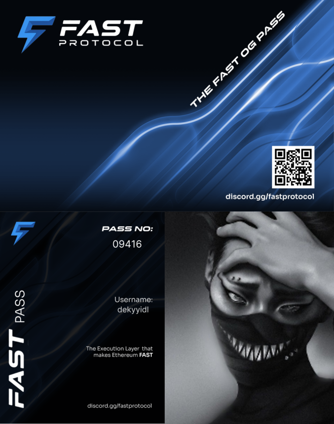 Early into @fast_protocol with a Fast OG Pass.

Infra backed by a16z CSX, focused on preconfirmations and FAST

execution on Ethereum.

Get in here: discord.gg/fastprotocol