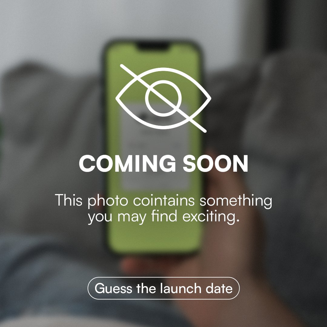 We're keeping this one out of focus for now -
but soon, you'll see everything clearly 👀

Think you know when we're launching?
Guess the date below 👇