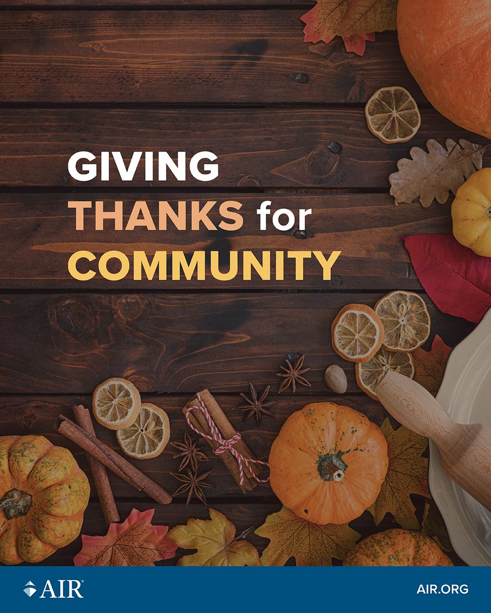 AIRInforms's tweet image. #Thanksgiving reminds us that progress is a shared effort. We’re thankful for the trust of our partners, the passion of our staff, and the resilience of the communities we serve. Together, we’re building opportunities that last.