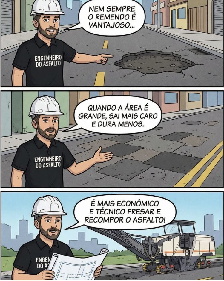 ArrudaMac's tweet photo. Figurinhas criativas e bem ilustrativas com relação a serviços de pavimentação!! https://t.co/NzNGMUePVZ