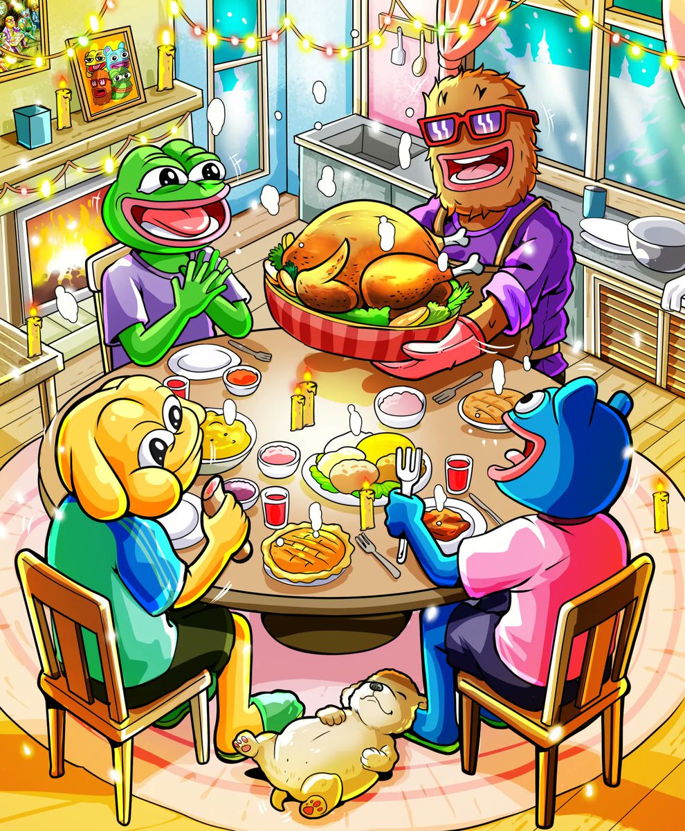 Wolf0x67's tweet image. Thankful Grateful Joyful &amp;amp; Blessed. 
Happy Thanksgiving from the Boys!

$WOLF 🐺