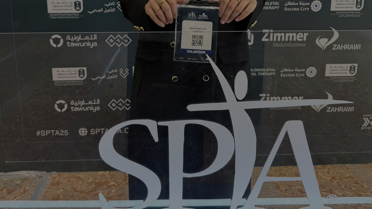SmaherAd's tweet image. اليوم الأول من المؤتمر السعودي الدولي الخامس للعلاج الطبيعي 🌟

سعيدة وفخورة بكوني جزءًا من تنظيم هذا الحدث الذي يجمع نخبة المتخصصين في مجال العلاج الطبيعي 🤍
#SPTA2025