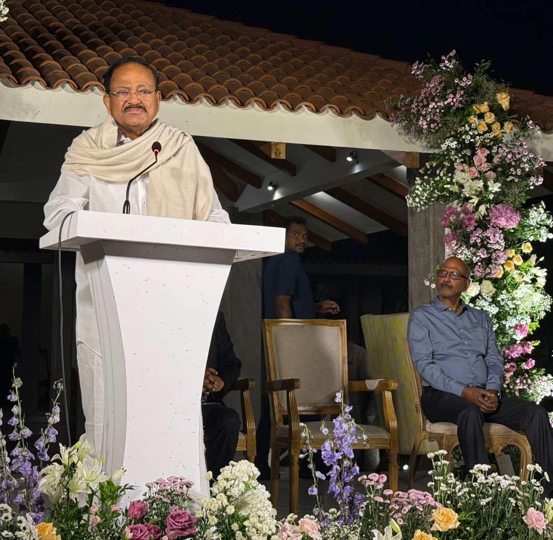 MVenkaiahNaidu's tweet photo. Pleased to felicitate renowned pancreas specialist, Dr. Santhi Swaroop Vege of Mayo Clinic, USA. Dr. Vege is not just a gifted physician but an extraordinary pioneer whose dedication to pancreatic health has transformed countless lives & earned him many awards & honours. Dr. Vege has recently been awarded a Lifetime Achievement Award by the International Association of Pancreatology, the highest award given to a clinician within the field of Pancreatic Diseases.  

Dr. Vege’s journey through his chosen field embodies unwavering commitment, intellectual rigour, & compassionate care. These prestigious awards are not merely personal triumphs but symbols of hope & breakthroughs for patients battling pancreatic diseases. I am certain that under his mentorship the next generation of healthcare professionals dedicated to pancreatic health, would ensure that the legacy of excellence continues.

Dr. Vege’s felicitation this evening  acknowledges not only a career of outstanding achievements at Mayo Clinic and elsewhere, but also a compassionate heart that never loses sight of the human element in medicine. In honouring Dr. Vege, we celebrate a luminary whose work has redefined pancreatic care, a visionary whose contribution echoes through every healed patient’s life, setting a benchmark of medical excellence in pancreatic healthcare.