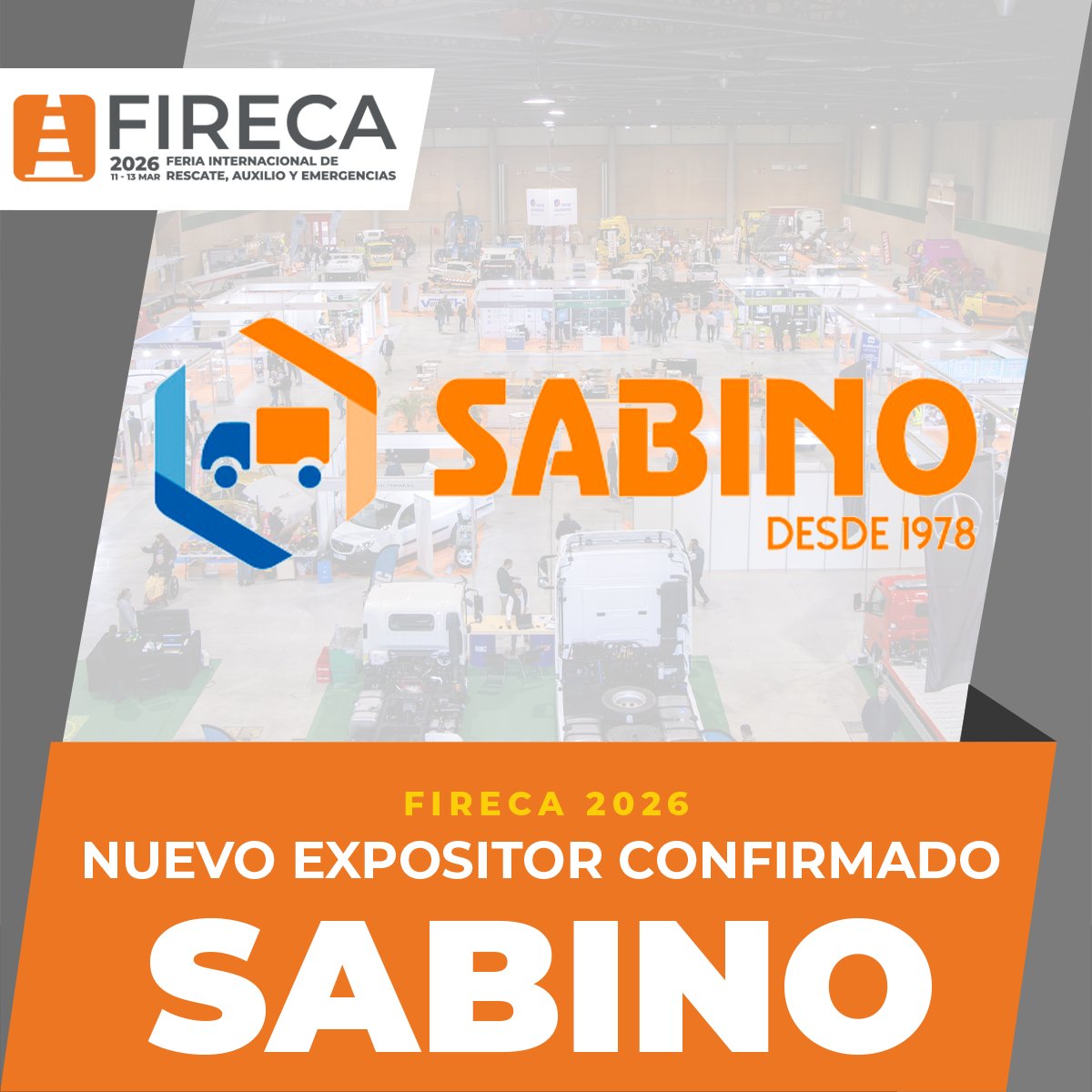 🏆 ¡GARANTÍA DE CALIDAD! SABINO se une a FIRECA 2026 🏆
¡Tenemos un nuevo y destacado expositor en la lista! Demos una calurosa bienvenida a SABINO, una empresa sinónimo de excelencia y foco en el cliente.