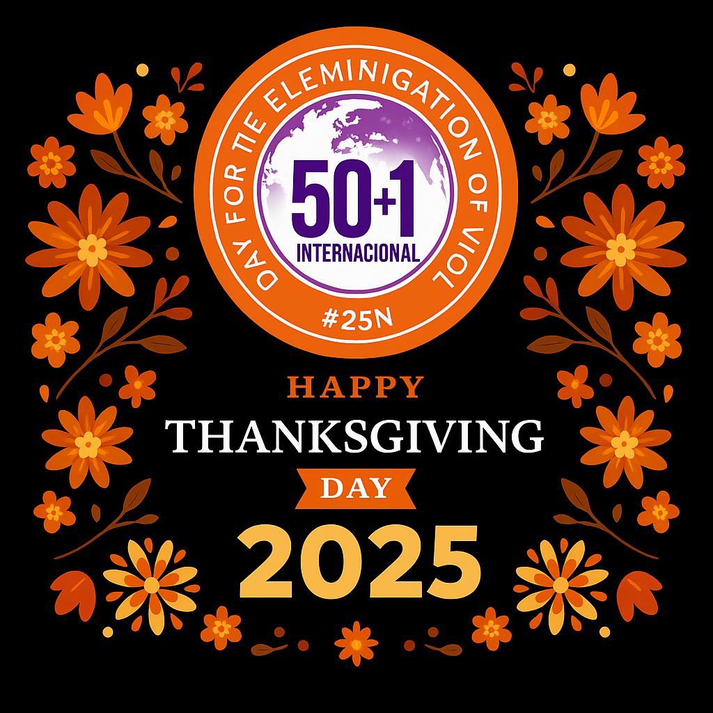 50mas1intl's tweet photo. En este Thanksgiving damos gracias por la confianza, la sororidad y el compromiso de cada una de ustedes.
Gracias por sumarse y trabajar juntas por los derechos, la igualdad y la seguridad de las Mujeres en el mundo.
Sigamos unidas, construyendo puentes y liderazgos.
🧡💜🌍 https://t.co/mpIEOJNBFB