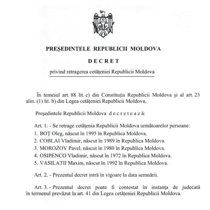 Daractenus's tweet image. The Moldovan authorities have begun revoking the citizenship of ethnic Russians with Moldovan citizenship that have joined the Russian army.