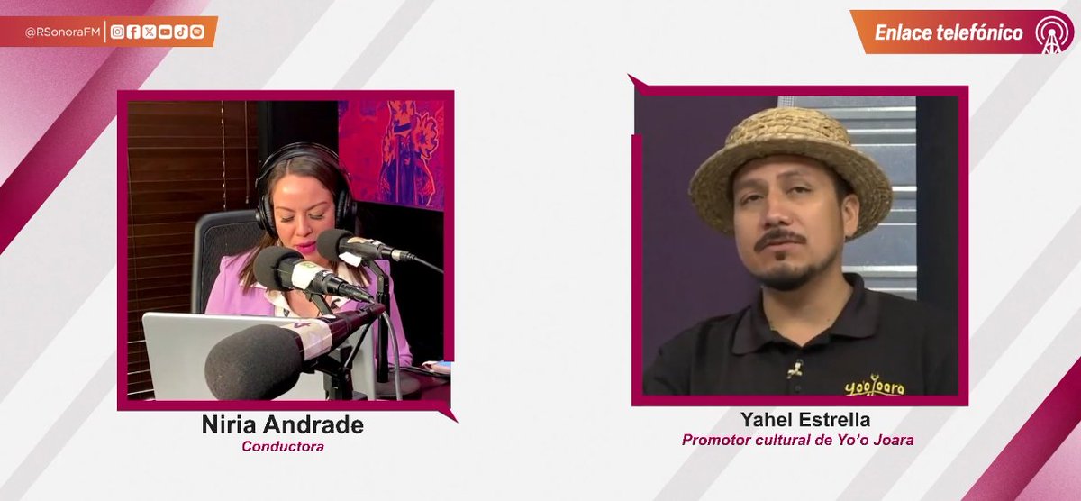 #SonoraNoticiasAM | Este domingo 30 de noviembre, a partir de las 11:00 h, se realizará el Encuentro Yaqui y Mayo: dos culturas vivas, un espacio para compartir tradición y arte comunitario. La invitación llega por parte de Yahel Estrella, de Yo’o Joara.

🔗 Facebook: