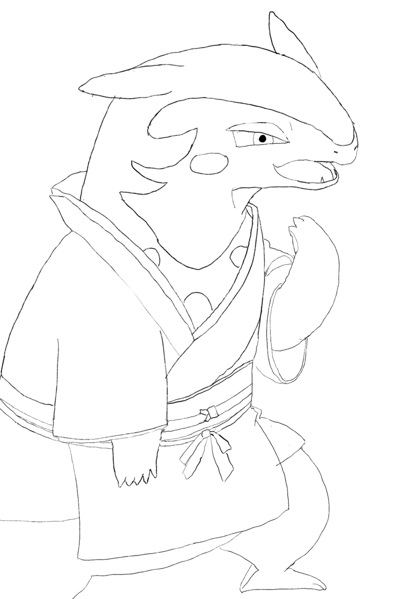 key_areg_chan's tweet image. 絵描きフレンドの呼びかけで、ヒスイバクフーンを…独特の表情の表現が難しい…
ほぼ見て描いたものですが…
#ポケモンイラスト #Sketchドロー #作業中  sketch.pixiv.net/items/25911928…