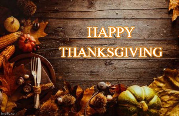 Wishing everyone a day filled with gratitude, love and delicious food. Happy Thanksgiving! 🦃 🍁