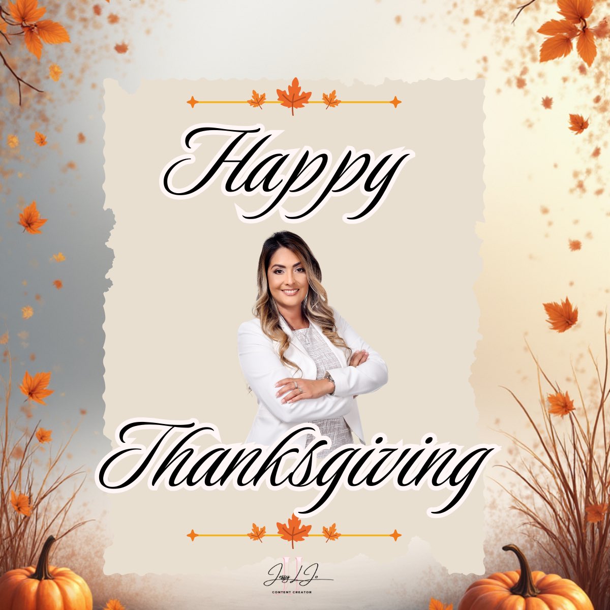 jessyljo's tweet photo. Feeling grateful and blessed this Thanksgiving. 🤎 Thankful for the people, lessons, and moments that made me stronger this year. 🧡

#HappyThanksgiving 

What are you grateful for today? 🍁🤍 https://t.co/KHeLVcsQpk