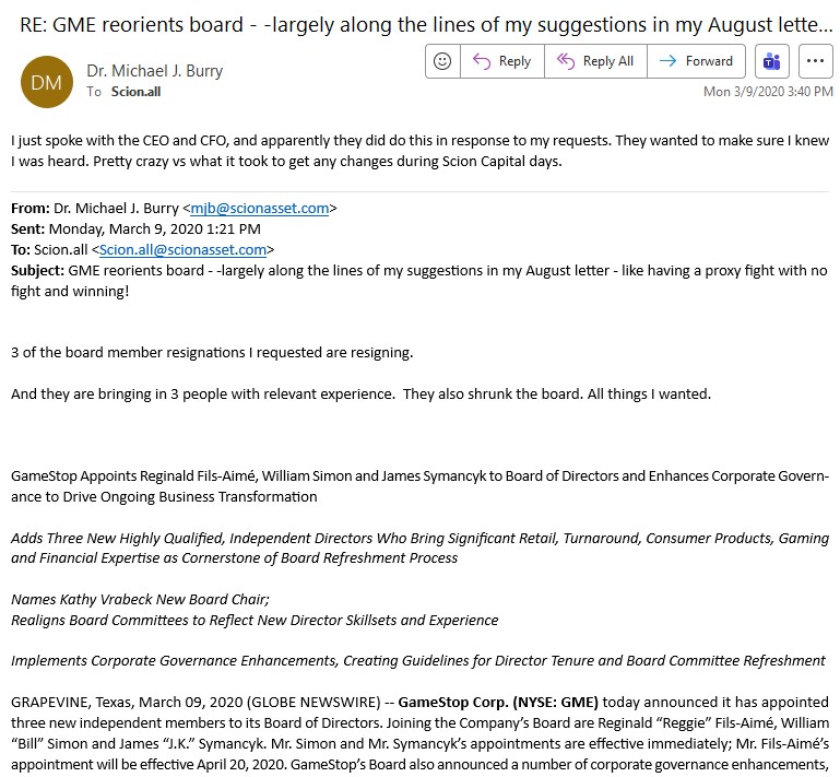 michaeljburry's tweet image. It was complicated with $GME.  In some ways, I wasn&apos;t really done in 4Q 2019.