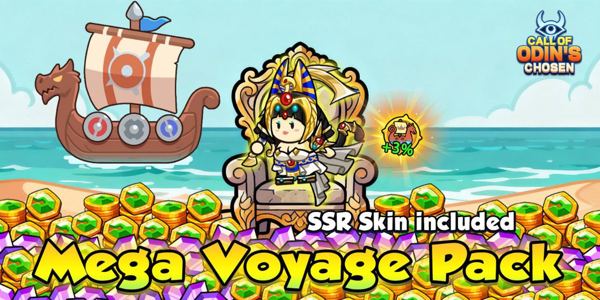 COC_Web3's tweet image. VOYAGE PACK LIVE NOW

Inside: Diamonds + Ships + Queen of Nile SSR Skin
Bonus: +3% COC sailing mining 

42% supply drops THIS MONTH. Halves every 30 days after.
Sailing without max ships + SSR boost = Watching others get rich.

NEW: Fund rewards upgrading + bugs fixed + smoother…