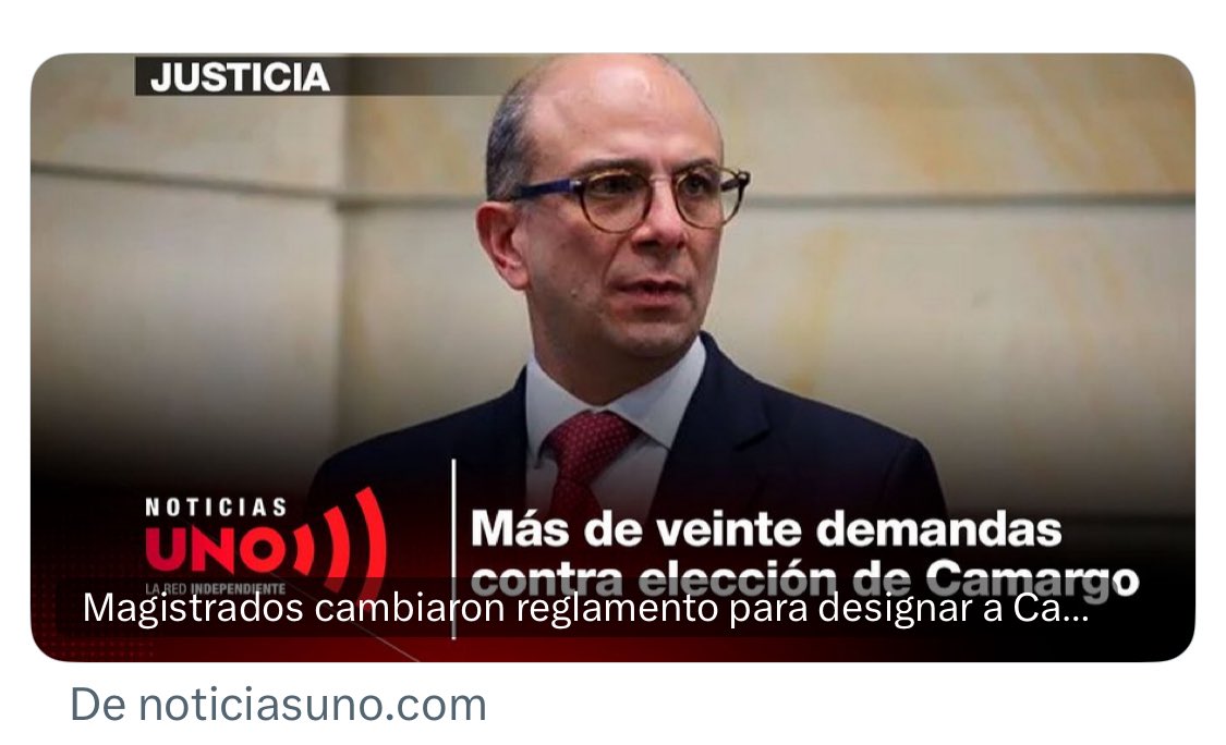 nilsonagu's tweet image. Magistrados cambiaron reglamento para designar a Carlos Camargo que empleaba a sus familiares, por todos esto se necesita una Reforma a la Justicia para acabar con el cartel de la toga