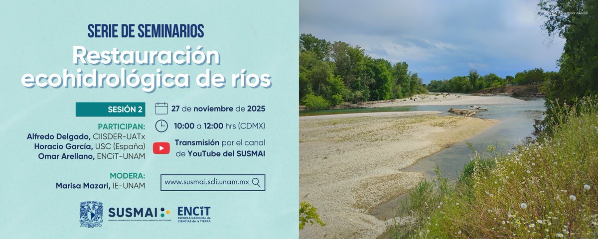 📹¡Estamos en vivo!
Sigue la conversación sobre los retos para recuperar tres de los ríos más contaminados del país: Tula, Lerma–Santiago y Atoyac–Zahuapan.💧⚖
youtube.com/live/NmjrZu4o3…