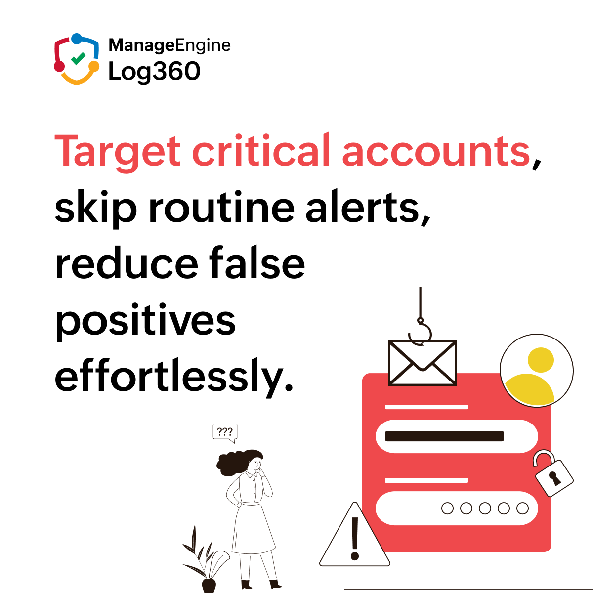 manageengine's tweet image. Cut through alert noise. Filter rules by users, groups, or OUs to focus on real threats in Log360. The latest updates make reducing false positives effortless.

zurl.co/k4S60