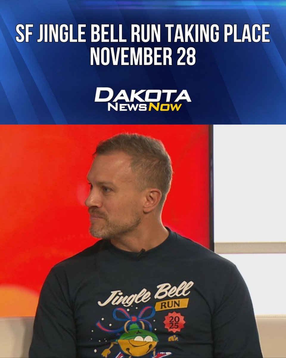 The Sioux Falls Jingle Bell Run will be taking place on November 28! Dustin Ebbesen joined Dakota News Now to tell us more about the run and how you can get involved!

Story&gt;&gt; shorturl.at/TBPuP?utm_sour…