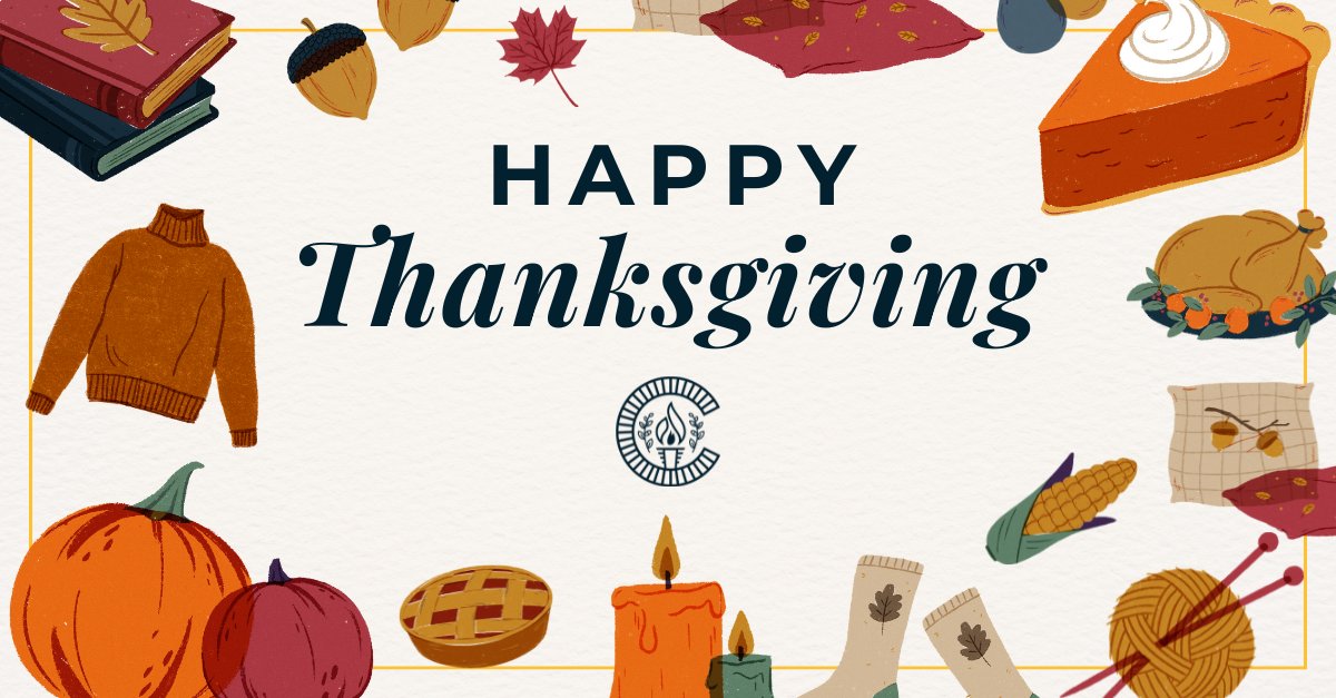 GoCCCS's tweet image. This Thanksgiving, we are grateful for everyone who makes our community so special. Wishing you a joyful and restful holiday! 
Our offices will be closed Thursday and Friday in observance of the holiday.