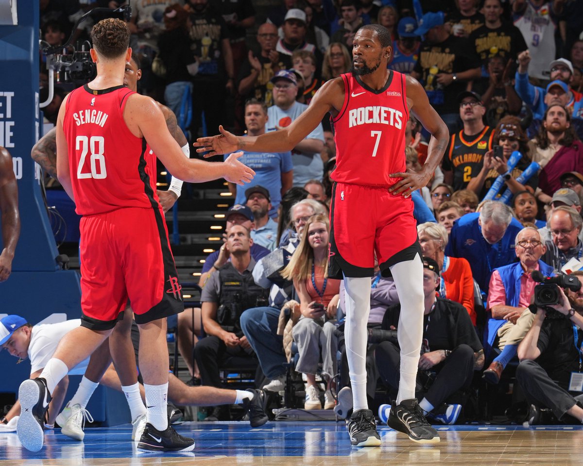 ROCKET FUEL: The arrival of 15-time NBA All-Star Kevin Durant has quickly transformed the Rockets into the league’s No. 2 offensive team through the first month of the season. Houston leaned on its stifling defense last season, but adding Durant’s scoring alongside Alperen