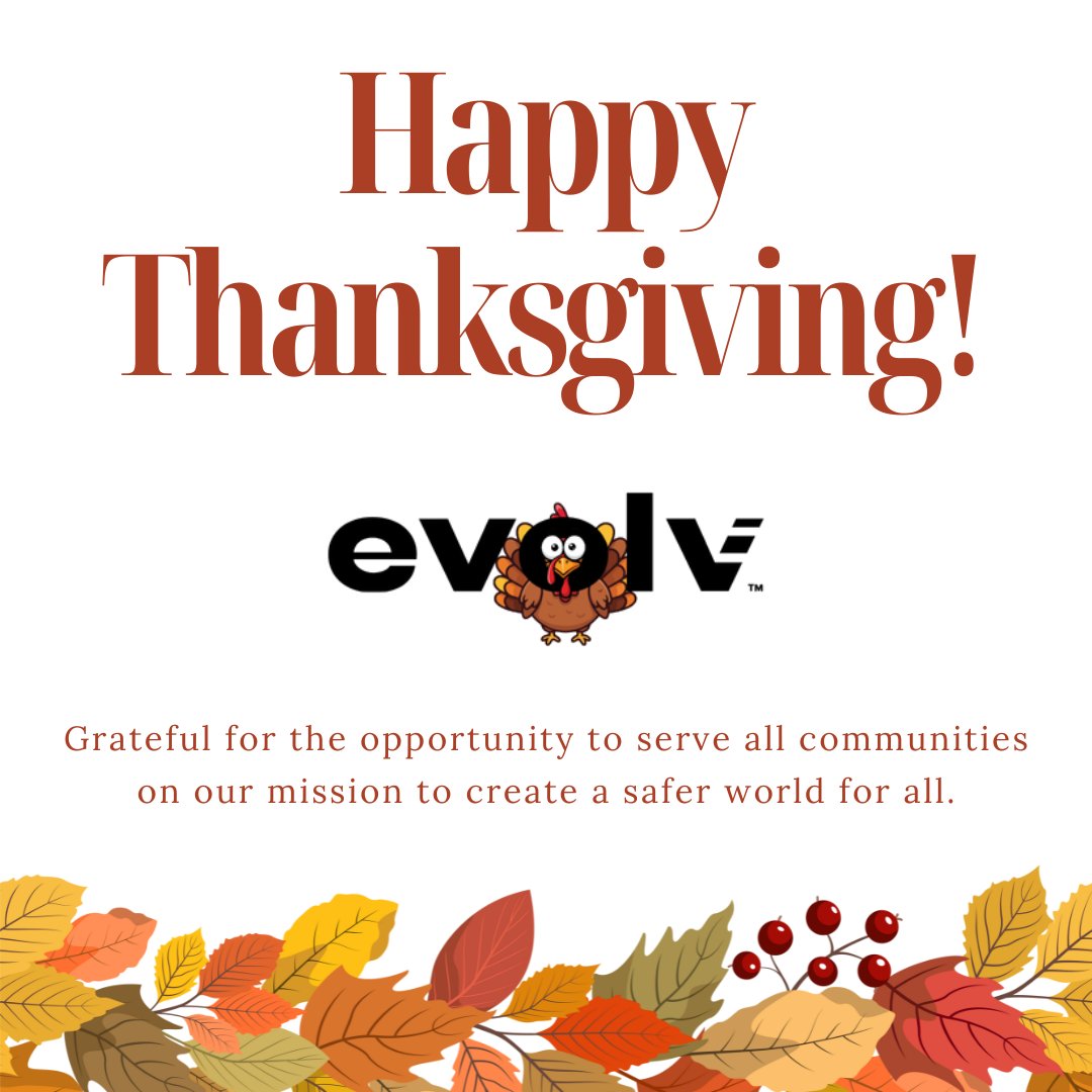 EvolvTechnology's tweet image. This Thanksgiving, we’re grateful for the communities we serve and the shared commitment to creating safer, more welcoming spaces for all.

Happy Thanksgiving from the Evolv family to yours.

#HappyThanksgiving #Grateful #Thanksgiving2025 #CommunityFirst #SaferCommunities