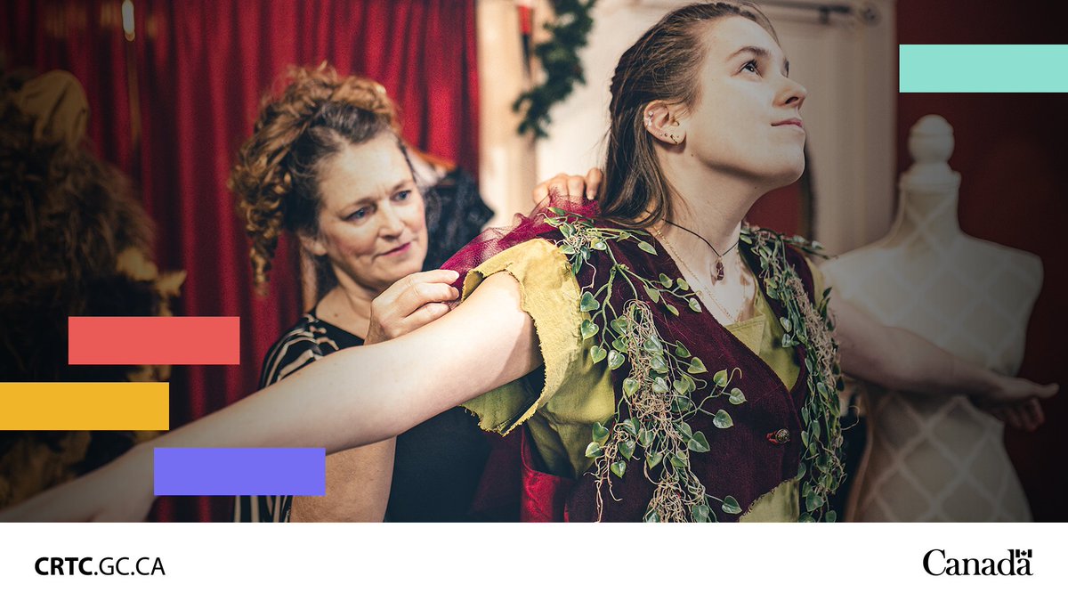 CRTCeng's tweet image. Our latest #CanCon decision better recognizes the creative contributions of Canadians who help bring our stories to life. 🍁 

Learn more: canada.ca/en/radio-telev…