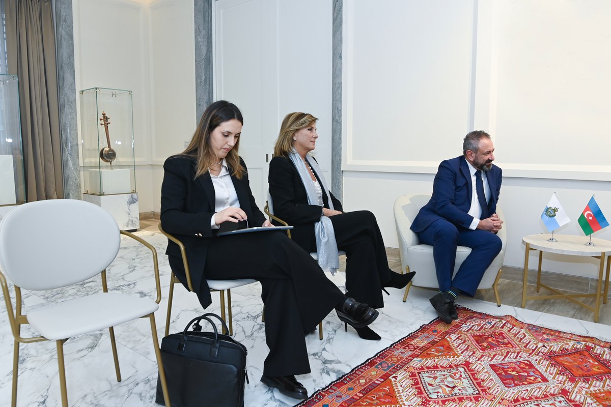 Pleased to meet my counterpart, Minister Luca Beccari, during my official visit to Italy.

We reviewed the current state of Azerbaijan–San Marino relations and agreed on the importance of strengthening political dialogue, promoting reciprocal visits, and expanding cooperation