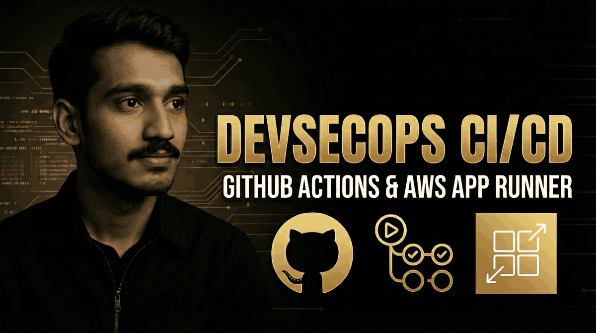 Amitabh_DevOps's tweet image. Wanted to apply a complete DevSecOps CI/CD project?

Then do watch this video and apply the project about DevSecOps CI/CD using GitHub Action &amp;amp; AWS App Runner

Here you can watch: youtu.be/dSh4O8AFyHY