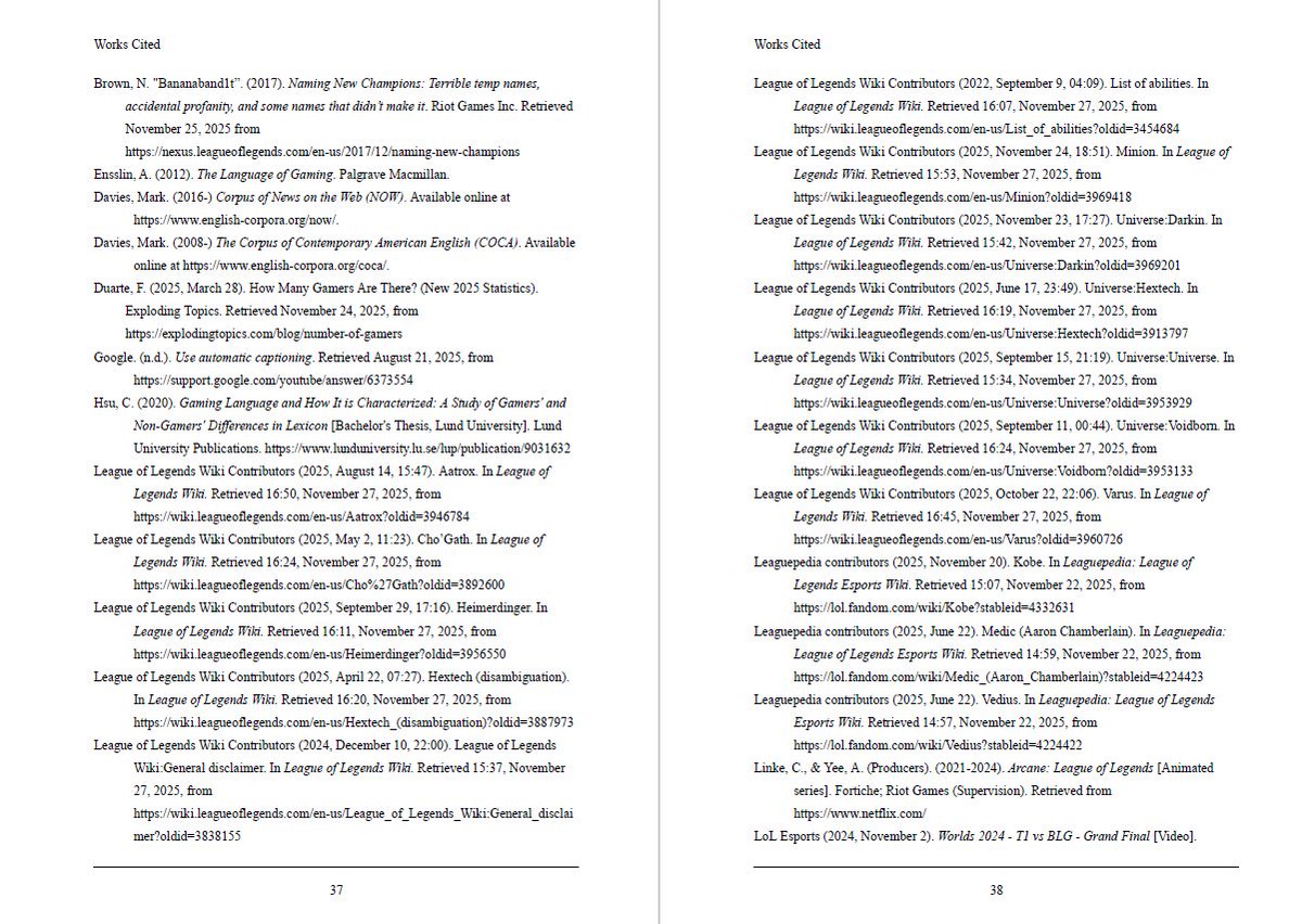 CoachYoru's tweet image. Wenn der Prof meint, man soll die individuellen Einträge einzeln zitieren und angeben, dann macht man das halt 🦆