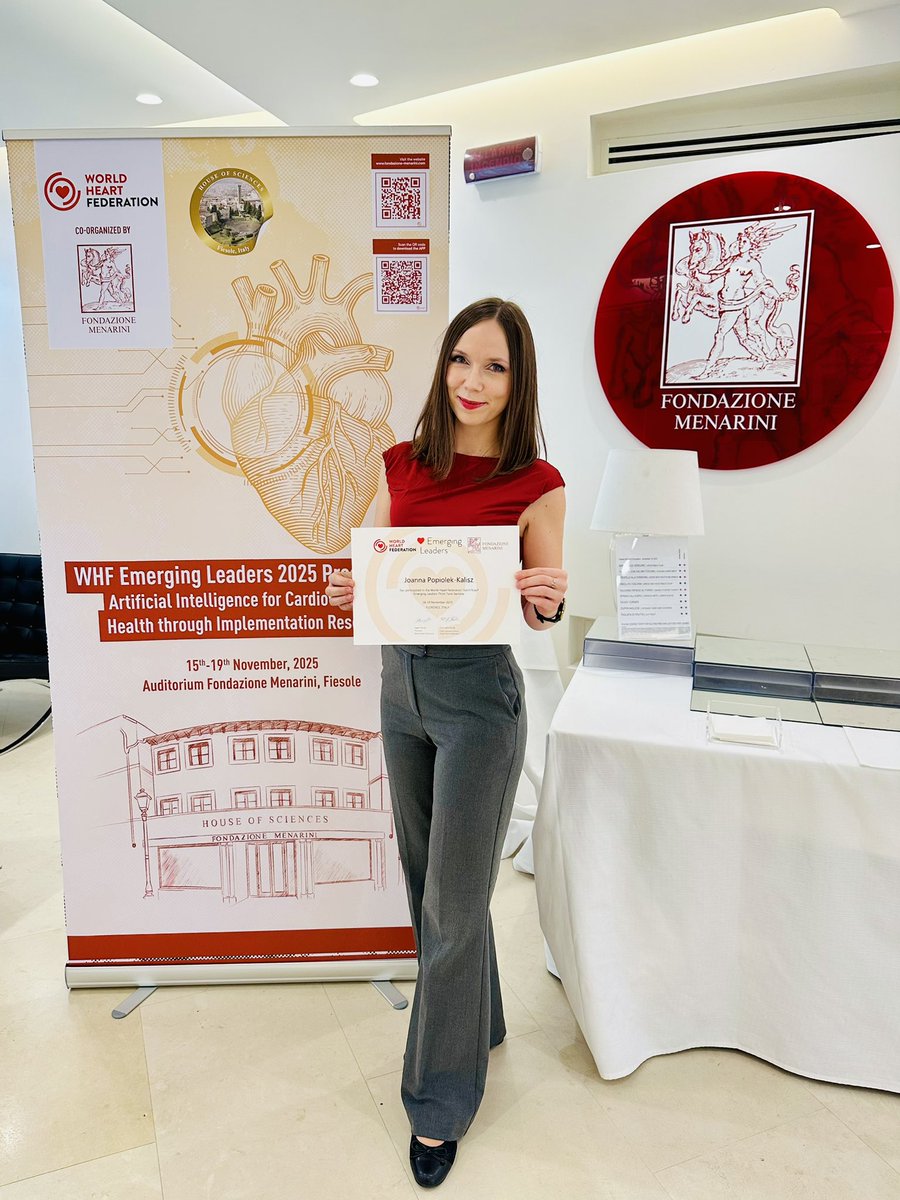PopiolekKalisz's tweet image. I am so grateful and honored that I joined  the new group of 24 @worldheartfed  Emerging Leaders. Our think tank seminar focused on #AI #implementation was a great opportunity to meet new colleagues from around the world and attend amazing lectures!