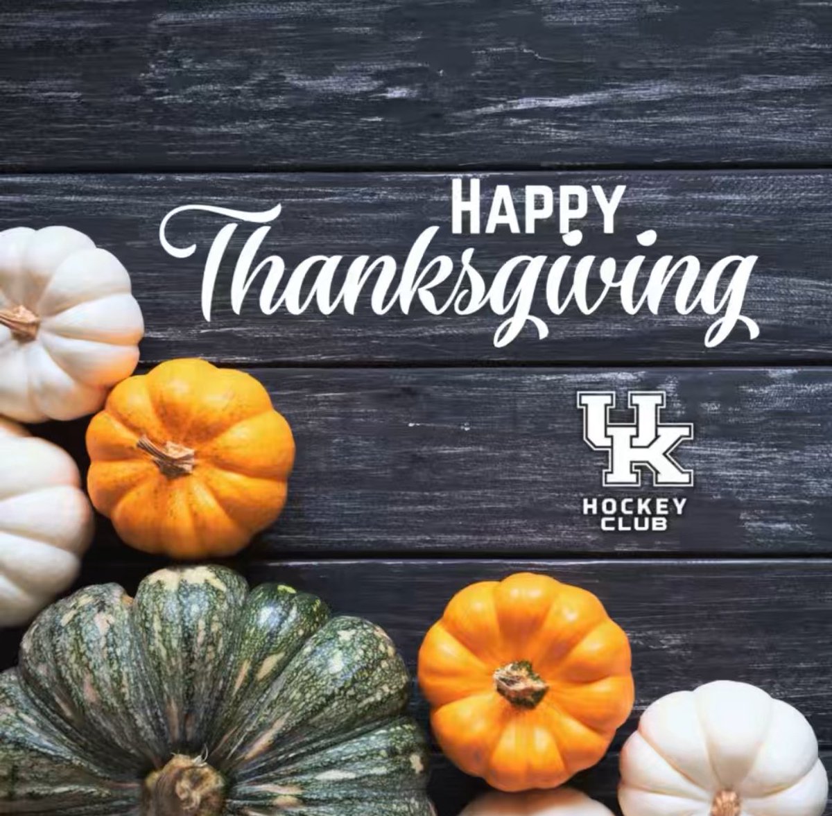 On behalf of the UK Hockey family, Happy Thanksgiving! We are extremely grateful for all of you, continuously showing up, supporting us, and making this program possible🧡