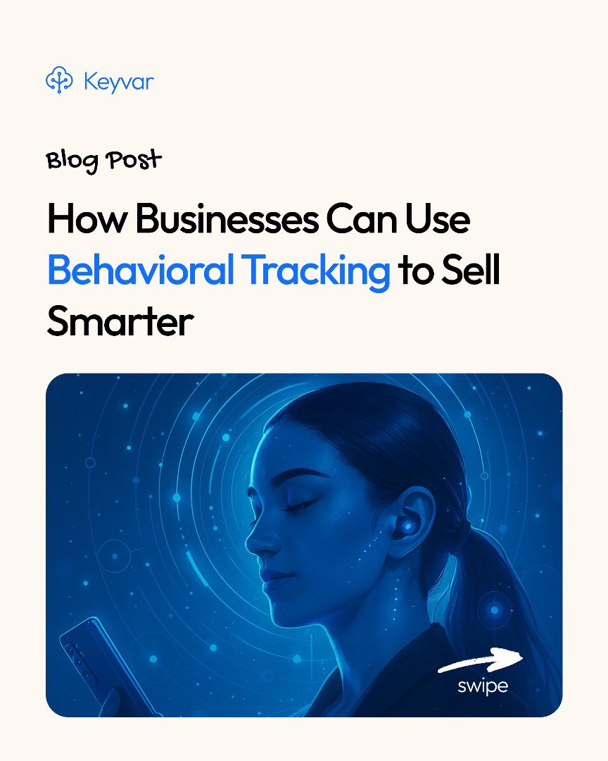 KeyvarSolutions's tweet image. SMBs don’t need more data  they need behavioral data.
Scroll depth, abandoned actions, micro-interactions… all powering AI that helps businesses sell smarter, not harder.

Full insight 👉 keyvarsolutions.com/insights/2026-…

#AI #BehavioralTracking #SMB #Personalization #DigitalMarketing