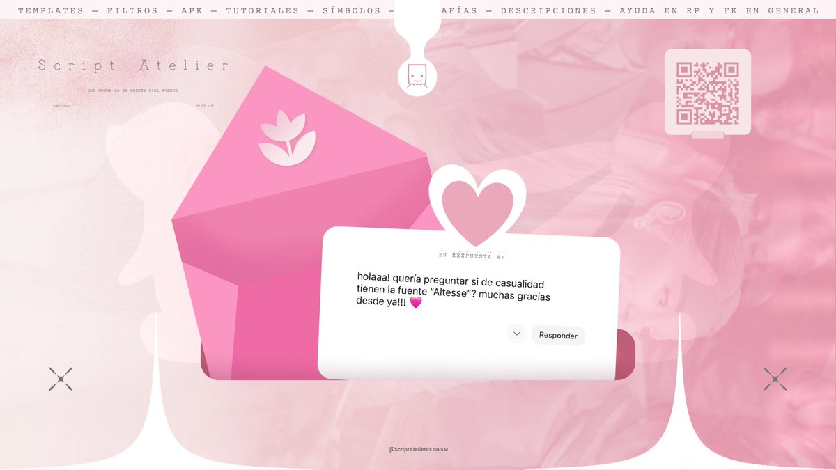 ScriptAtelierRs's tweet image. Συνεργείο   〔  𝐬𝐜𝐫𝐢𝐩𝐭  𝐚𝐭𝐞𝐥𝐢𝐞𝐫  〕    🌸     ౨ ֻ♡ ৎ 

Hola, corazón puedes encontrarla en este link De Fuentes. 
Fun fact: La admin se metió a hackear el sistema para traértela. 

drive.google.com/file/d/13KD4Jw…

— 🦢