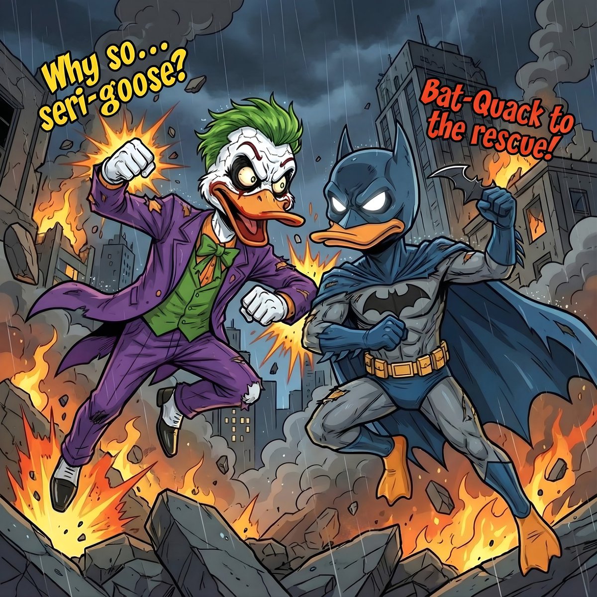 headuck_avax's tweet image. Infinite Crisis on Earth-Quack⚔️

We don&apos;t just make profile pictures; we’re building a universe. The lore goes deep, but the puns go deeper. 🦆✨

Join the duck city : discord.gg/DUPj5smRR2