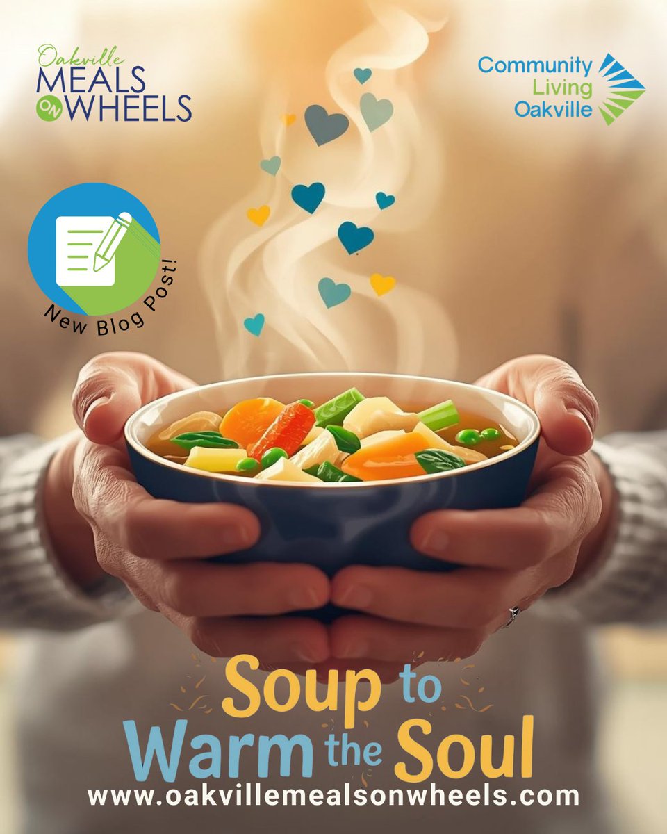 Oakville Meals on Wheels is proud to share that our Soup to Warm the Soul Program is now in operation, bringing warmth, nourishment, and care across our community during the coldest months of the year. 🍲💛

Want to learn more? Visit our website and read our latest blog post!