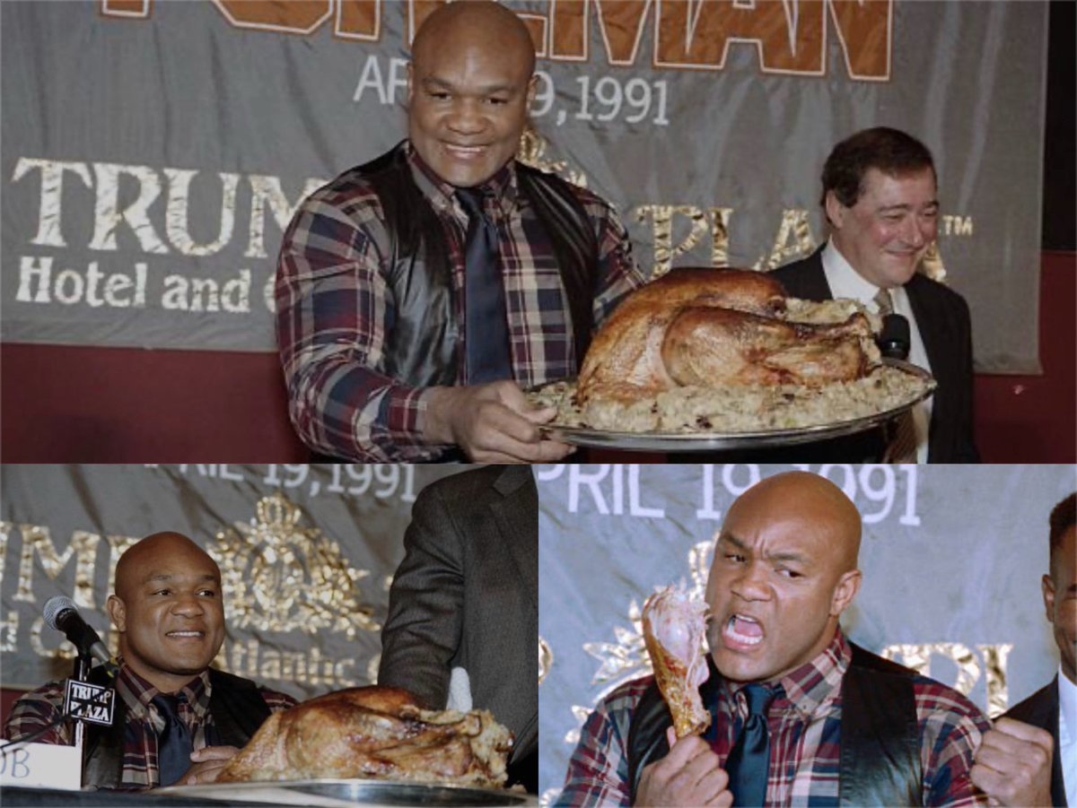 Big George. Iconic. Forever a legend. Greatly missed this Thanksgiving. 🍗🦃