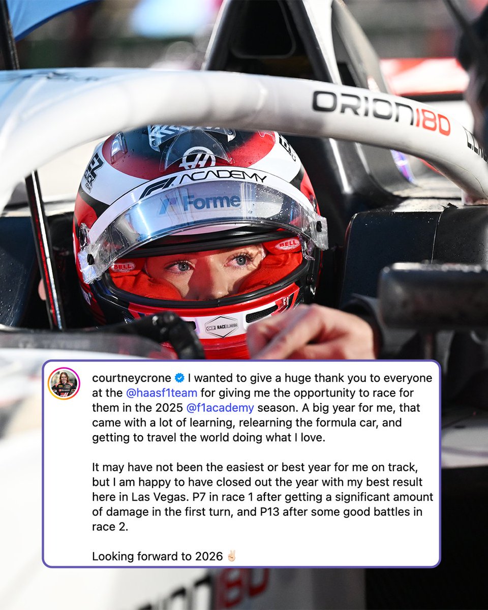 f1academy's tweet image. Time to reflect on an epic final round and unforgettable season. Swipe to see what our drivers had to say. 👉

#F1Academy #LasVegasGP