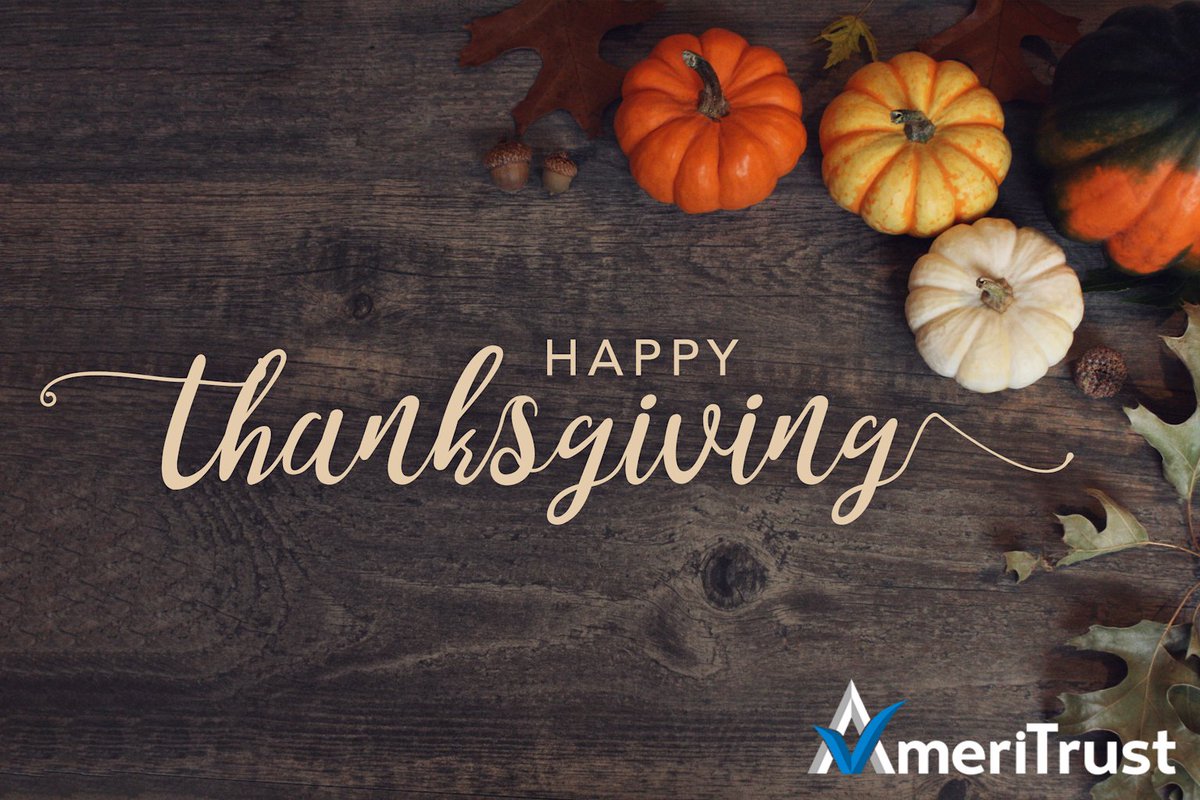 ameri_trust's tweet photo. Happy Thanksgiving to our colleagues, partners, and friends across the United States!

Wishing everyone a wonderful day filled with gratitude, great company, and even better memories. 🦃 https://t.co/gO85HxT2X0