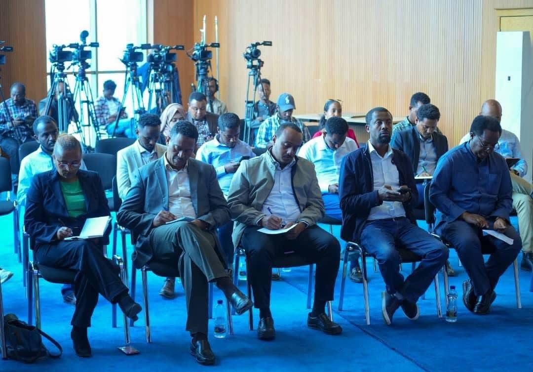 MolalignAsafw's tweet image. The Spokesperson of the Ministry of Foreign Affairs, Ambassador @AmbNebiatG, delivered today a press briefing highlighting #Ethiopia’s recent diplomatic engagements, as well as key regional and international developments.