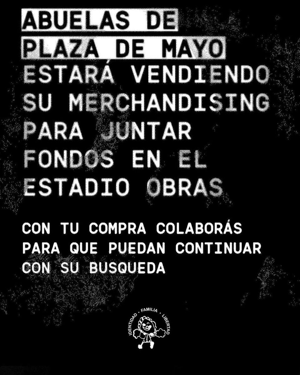 Andy_TToledo's tweet image. Wos pone a disposición los 5 shows en el estadio Obras para que las Abuelas de Plaza de Mayo junten fondos para la organización.

Que ser del bien.