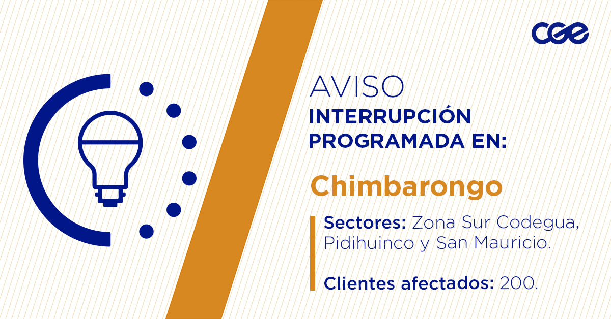CGE_Clientes's tweet image. Para mejorar la calidad del suministro de nuestros clientes de #Chimbarongo, este viernes, entre 10:30 y 16:30 horas, se realizará una #InterrupciónProgramada (sectores en la imagen 👇) debido a trabajos de mejoras. Esto afectará a 200 clientes. Recuerda desconectar tus…