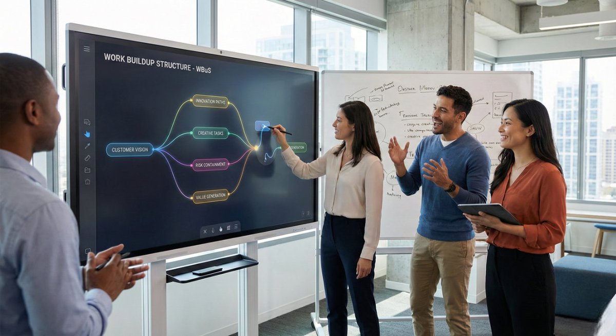 VolievoGroup's tweet image. 🚤Deja atrás el WBS tradicional  en proyectos y adopta Work Buildup Structure (WBuS)
👥Trabaja codo a codo con el cliente
🌱Define visión + tareas creativas
⚠️Distingue riesgo-toma de riesgo-cautela
 para generar innovación real 
📅 Agenda reunión ▶ volievo.com/contacto
#WBuS
