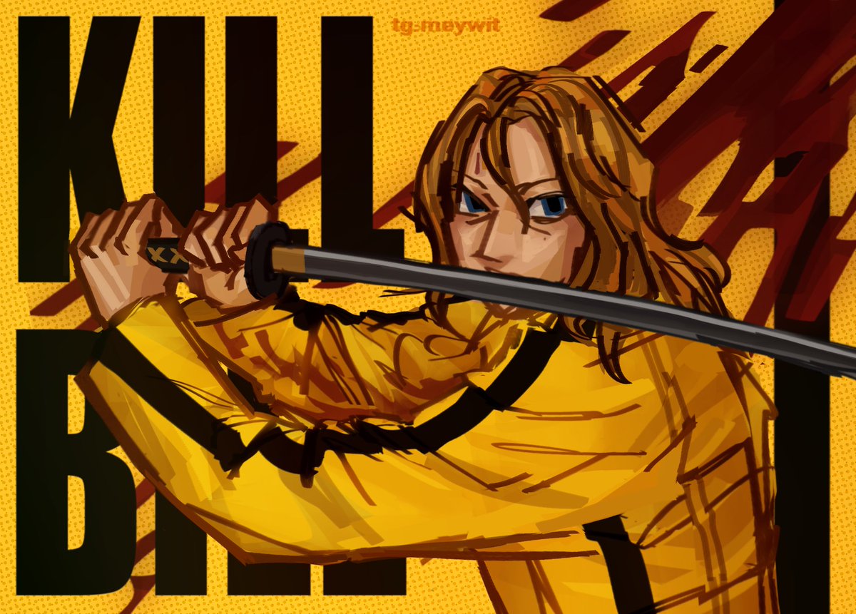 She’s beautiful 
#beatrixkiddo #killbill #bill #blackmamba #art #Quentintarantino
