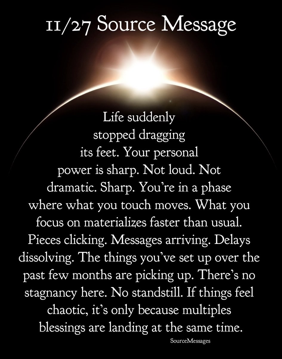 SourceMessages's tweet image. You have multiple blessings landing at the same time. ♥️