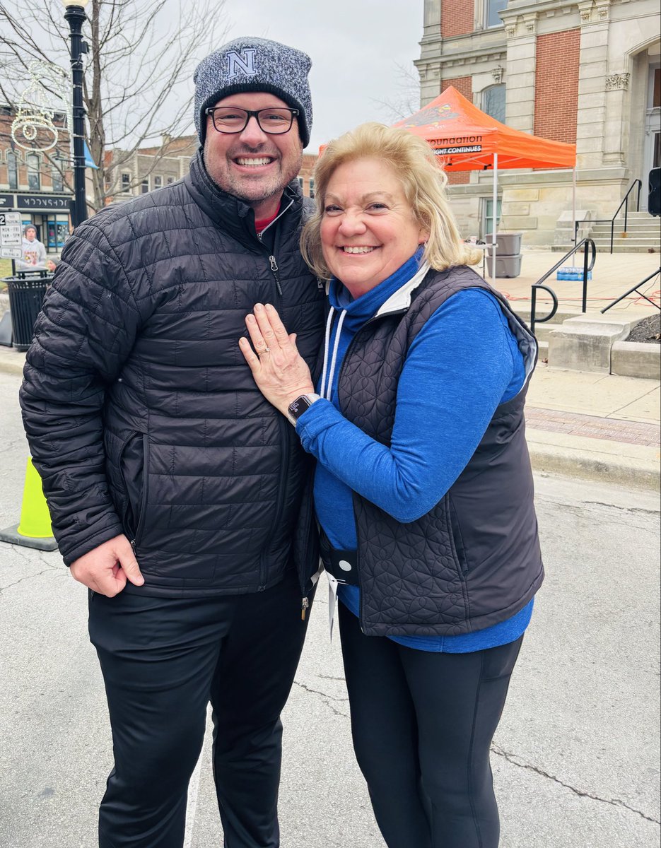 A great morning Turkey Trotting to support <a href="/RileyChildrens/">Riley Children's</a> Foundation in honor of Michael Treinen! Even ran into my second grade teacher, Mrs. Harger. Happy Thanksgiving!!